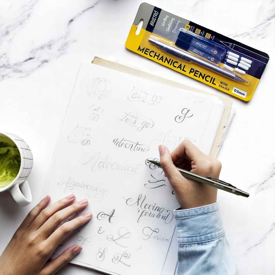 Brustro Mechanical Pencil With Eraser 0.5Mm