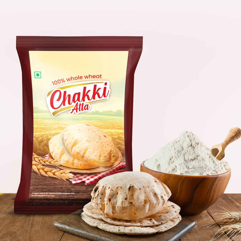 Daily Good Kurnool Sona Masoori Steam Rice(5kg), Daily Good Unpolished Toor / Tur / Arhar Dal(500gms) & Daily Good Desi Ghee(450ml) & Chakki Atta(5kg) Combo