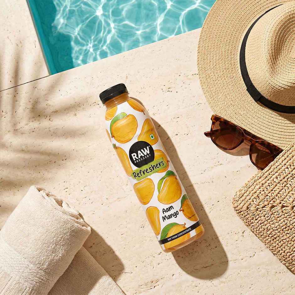 RAW Pressery Refreshers Aam Mango Juice  Mango Drink  Not From Concentrate  Fruit Juice
