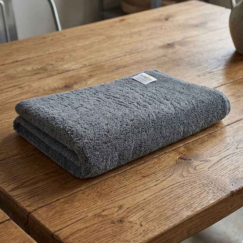 Softspun Microfiber Yoga, Gym & Sports Towel (Small, 380 GSM, 16 x 24 in, 1pc, Grey)