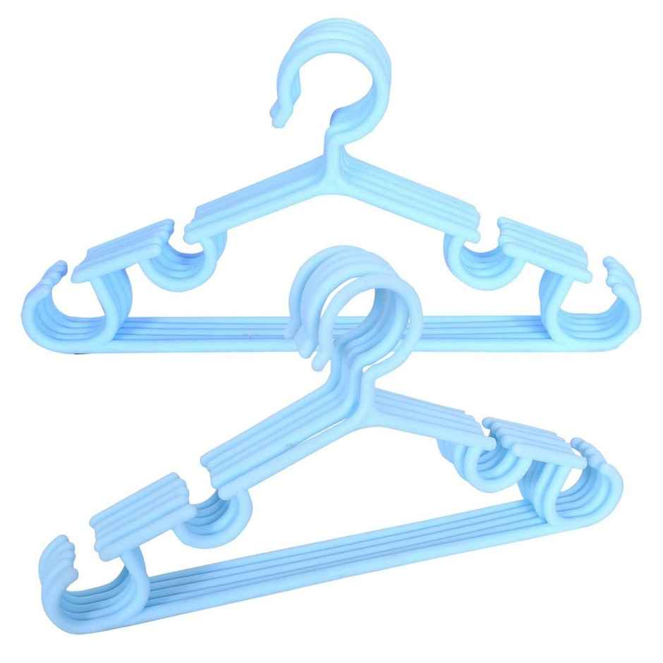 Kuber Industries 20 Piece Kids Hanger | Plastic Baby Clothes Hanger | Sky Blue