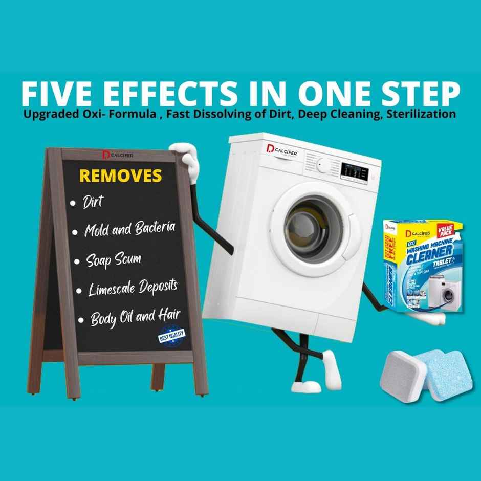 Dcalcifer Washing Machine Cleaner and Descaler Tablets