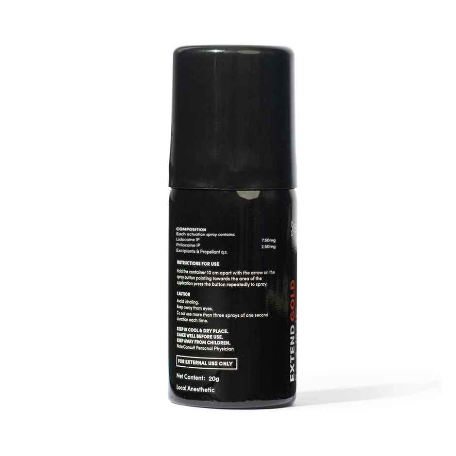 Bold Care Extend Gold - Lidocaine and Prilocaine Topical Spray