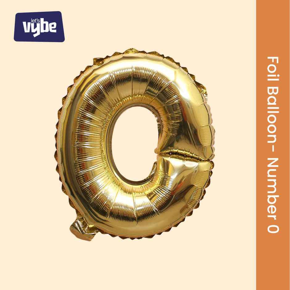 Foil Balloon Number 0 | Let's Vybe