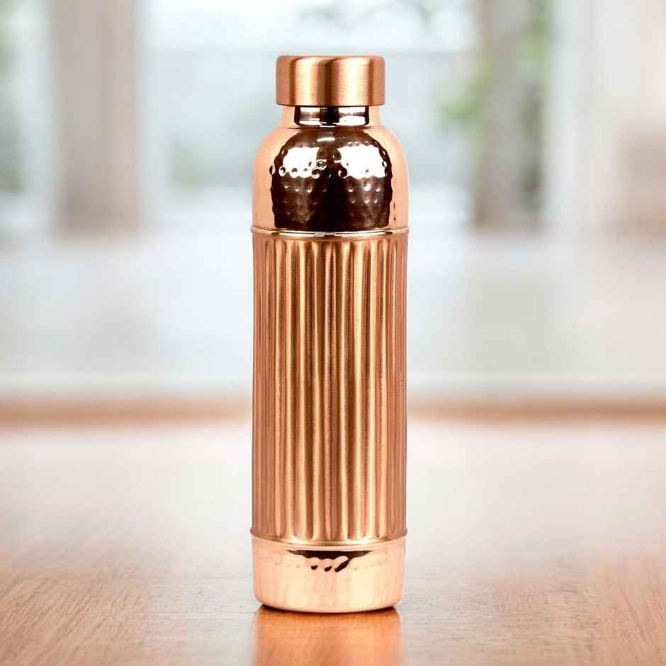 Signoraware Amber Copper Bottle Hammered | 900ml | Copper