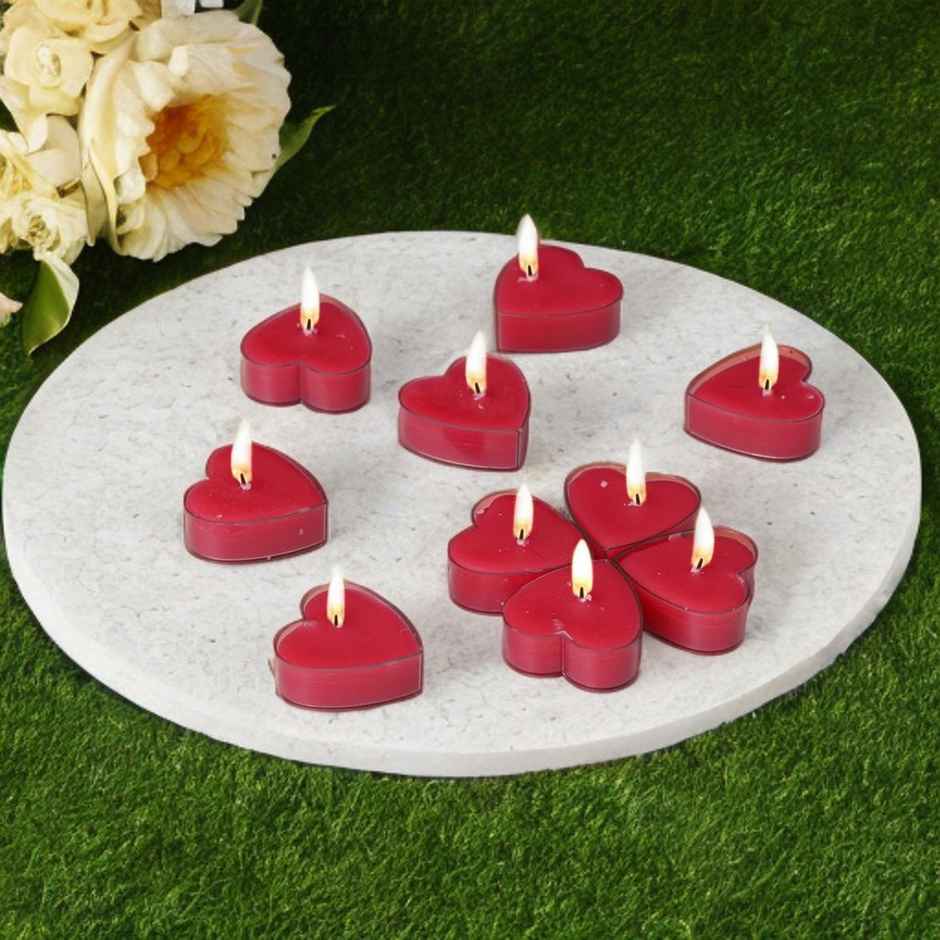 Diacraft Rose Fragranced Heart Tea Light