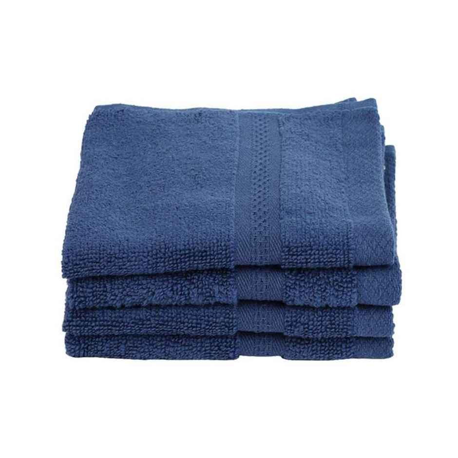 Bianca Face Towel Soft Blue | 480 GSM | 30cm x 30cm | Pack of 4