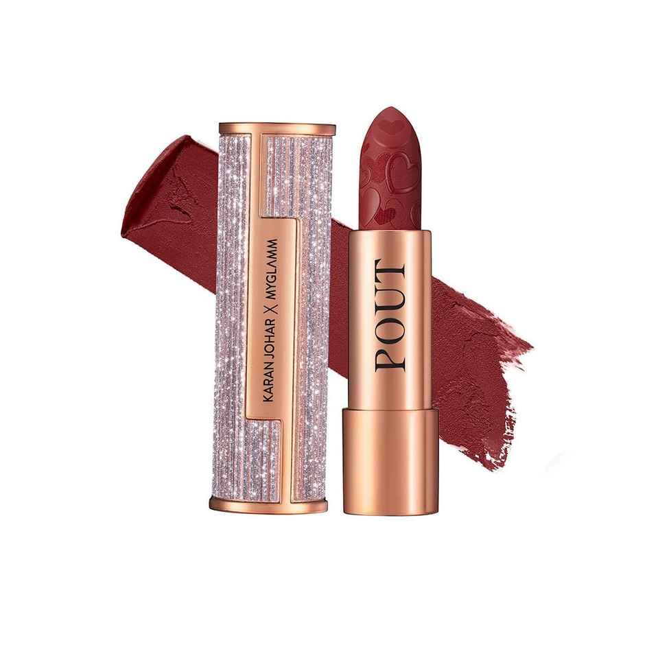 Myglamm Pout By Karan Johar Intense Matte Plumping Lipstick - Blockbuster Pout