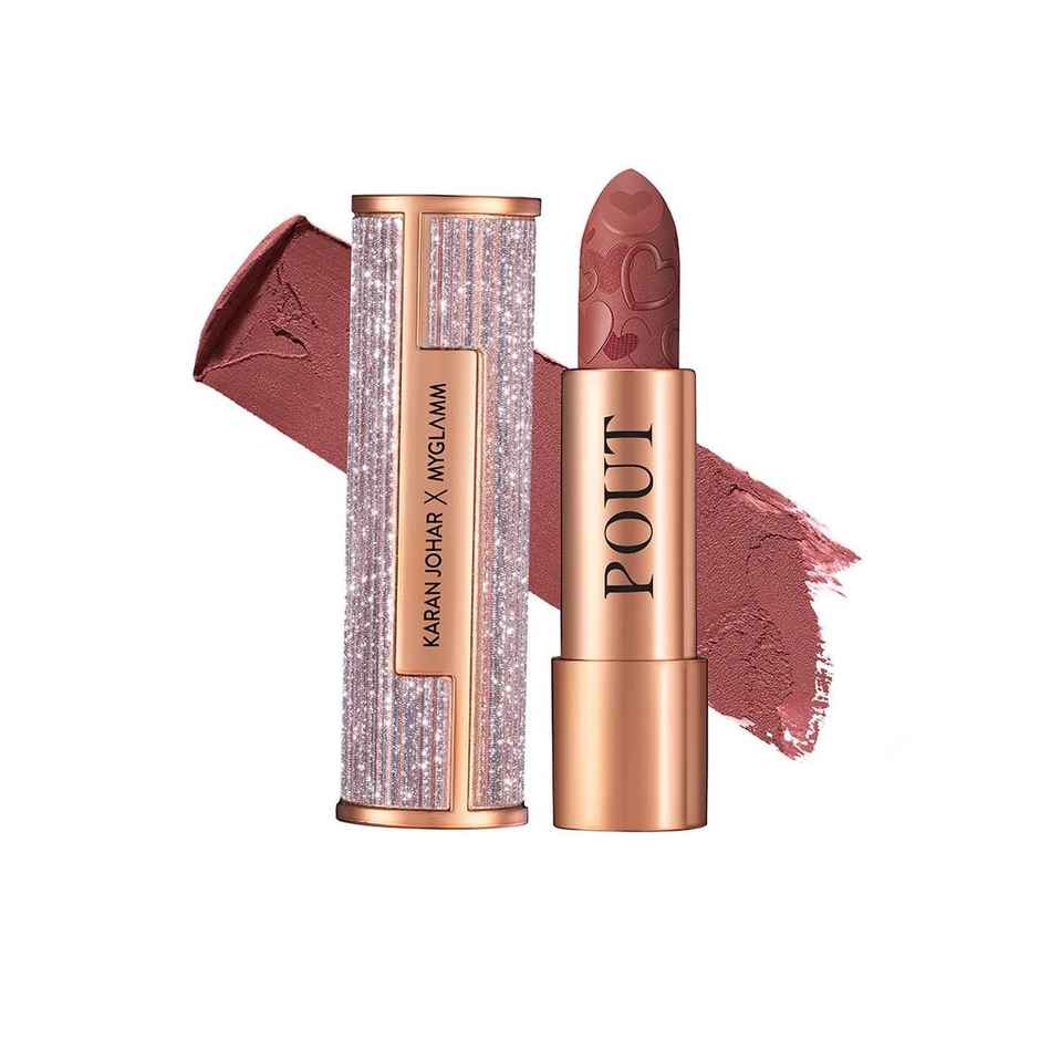Myglamm Pout By Karan Johar Intense Matte Plumping Lipstick - Candid Pout