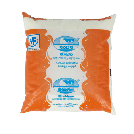 Nandini Standardised Fresh Milk (Pouch Orange)