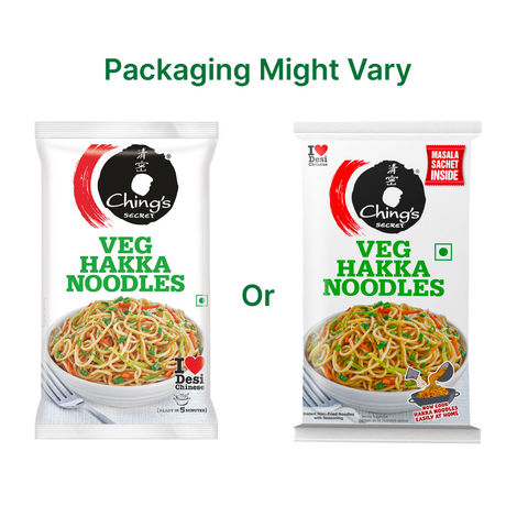 Ching's Secret Veg Hakka Noodles, Cooks In 5-7 mins, Just Soak & Drain