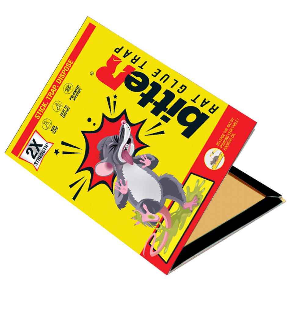 Bitter Sticky Glue Trap For Rats & Insects | 2X Strength | Large Size 33.7 Cm X 21.5 Cm