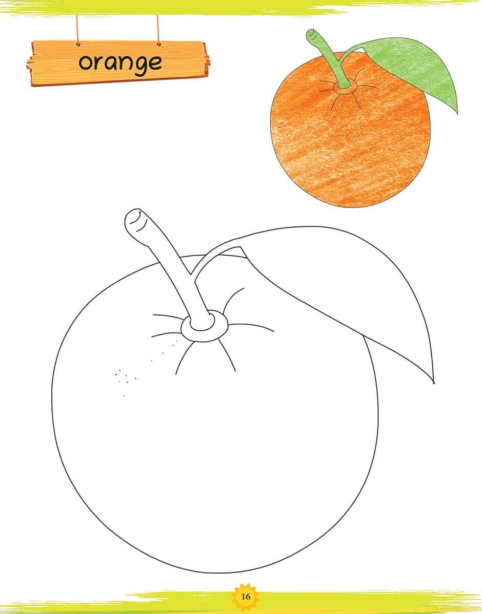 Oswaal Books Lil Legends Book Of Copy Colouring For Kids | Learn About Fruits | Age 3 +