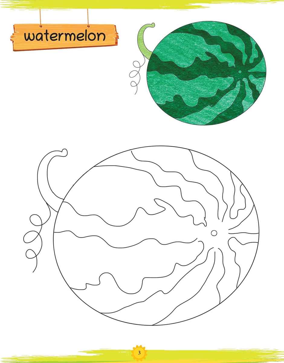 Oswaal Books Lil Legends Book Of Copy Colouring For Kids | Learn About Fruits | Age 3 +