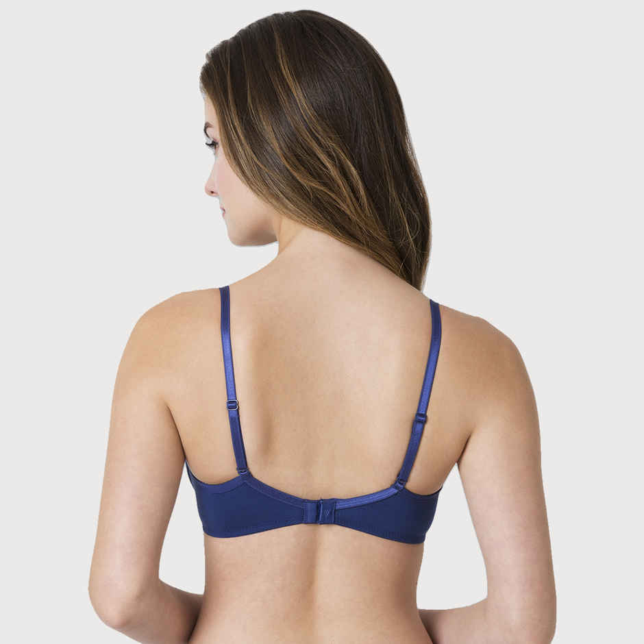 Van Heusen Women Twilight Blue Solid Anti Bacterial Wireless Bra |38C