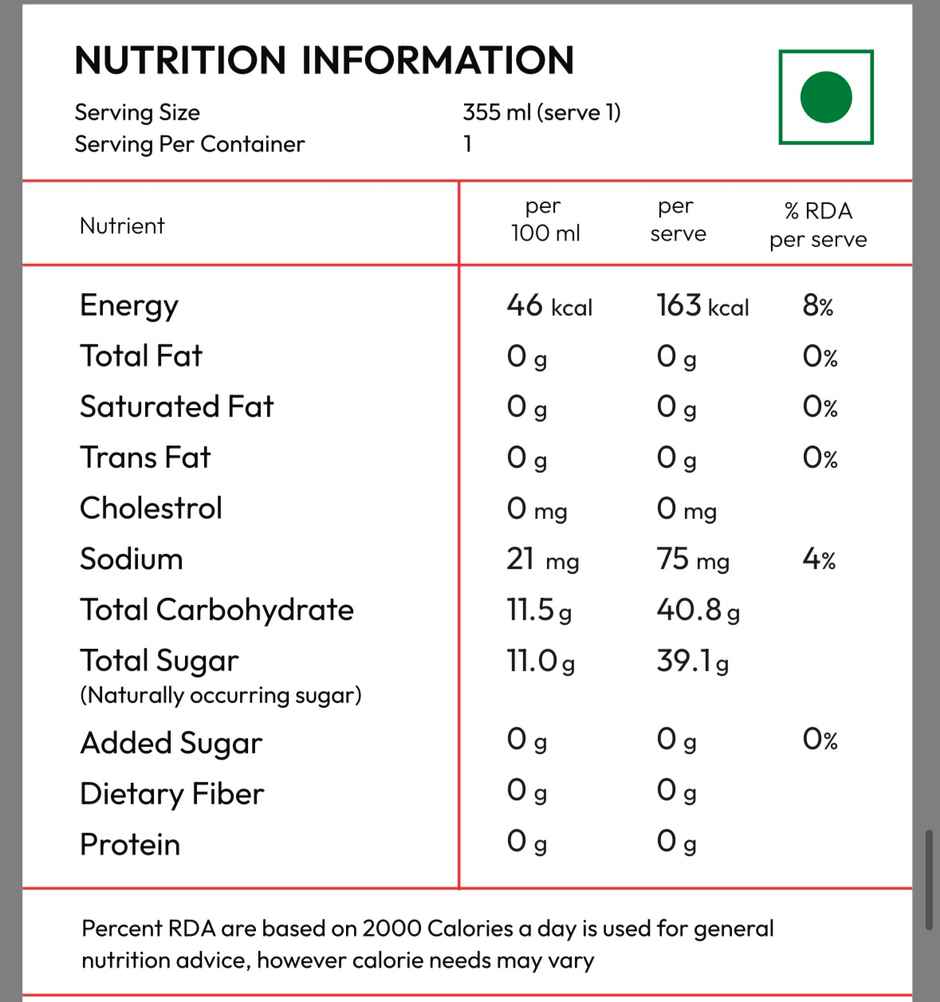 No filter Real Red Grape Juice