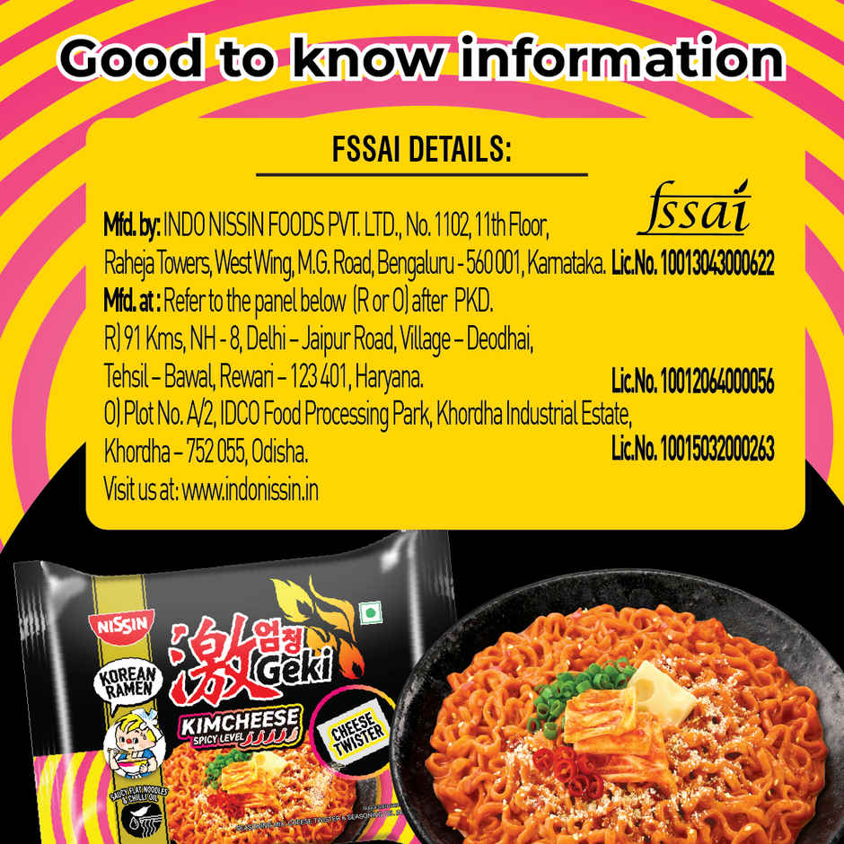 Nissin Geki Kimcheese Korean Ramen Instant Noodles