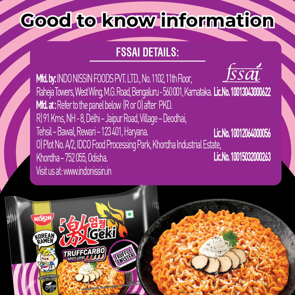 Nissin Geki Truffcarbo Korean Ramen Instant Noodles