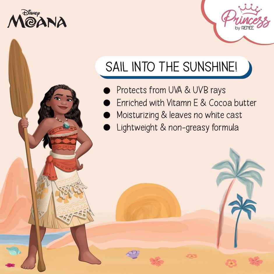 Renee Princess by Renee Disney Moana Sunscreen with SPF 50