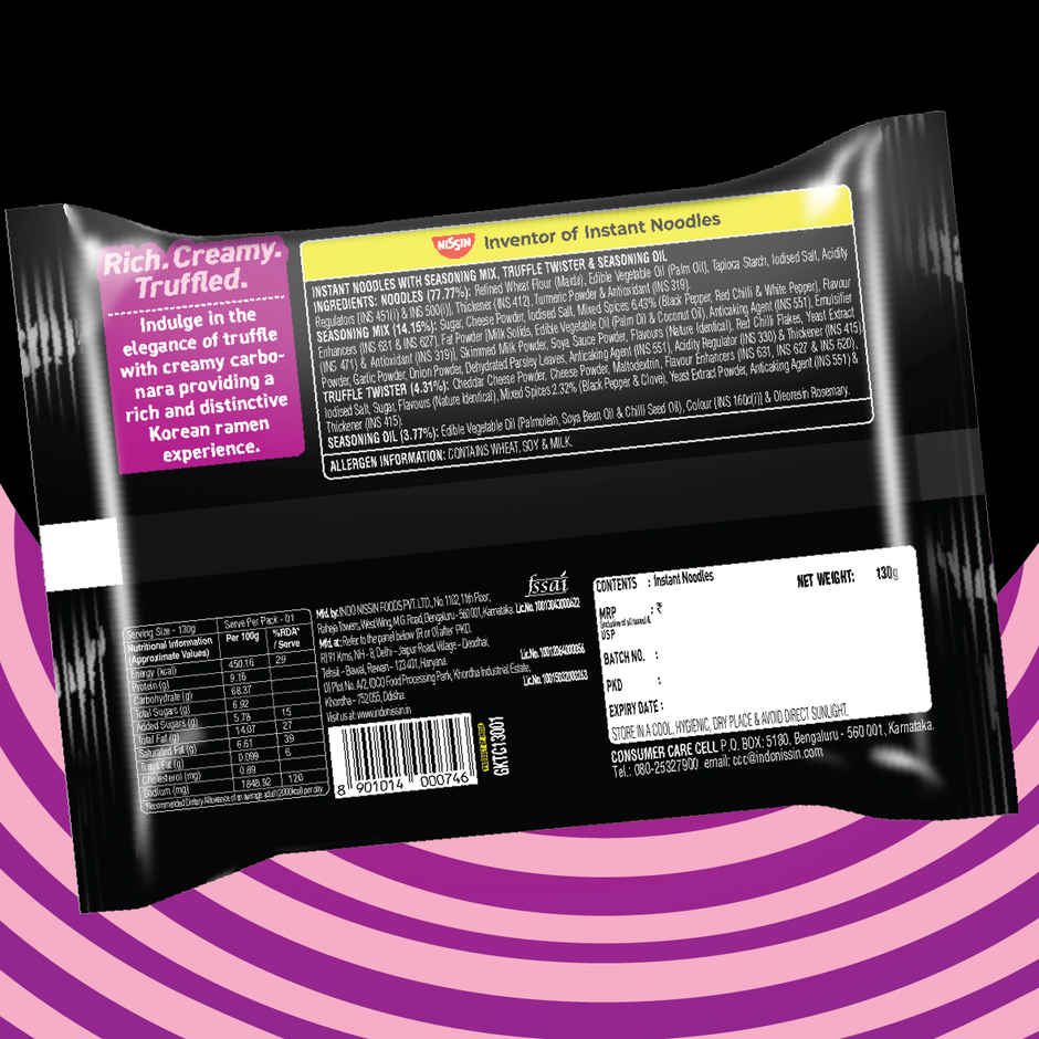 Nissin Geki Truffcarbo Korean Ramen Instant Noodles