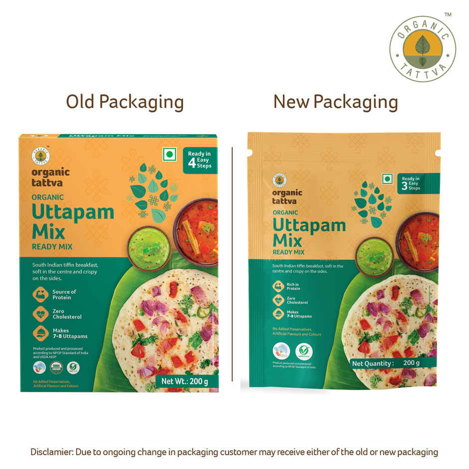 Organic Tattva Uttapam Ready Mix