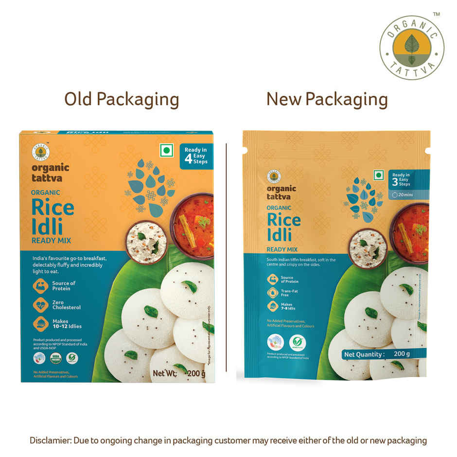 Organic Tattva Rice Idli Ready Mix