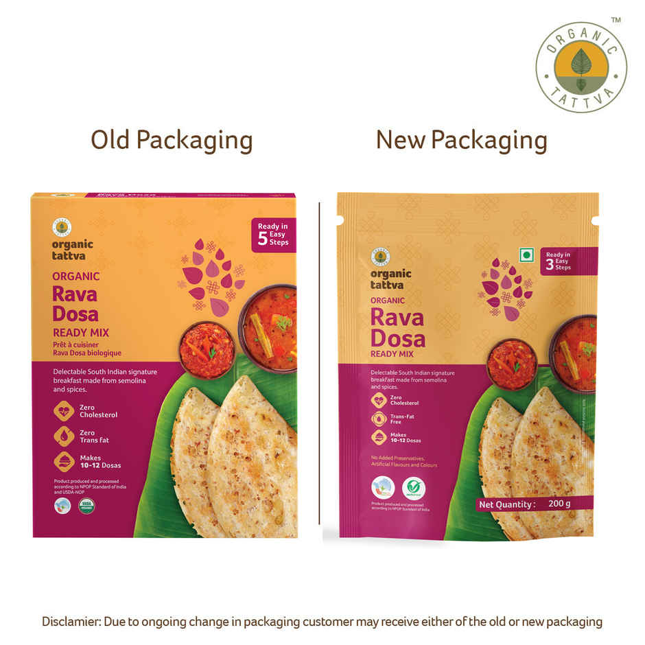 Organic Tattva Rava Dosa Ready Mix