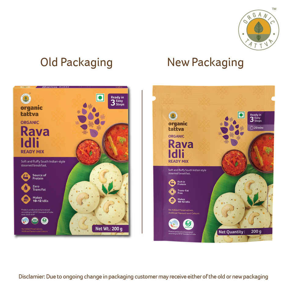 Organic Tattva Rava Idli Ready Mix
