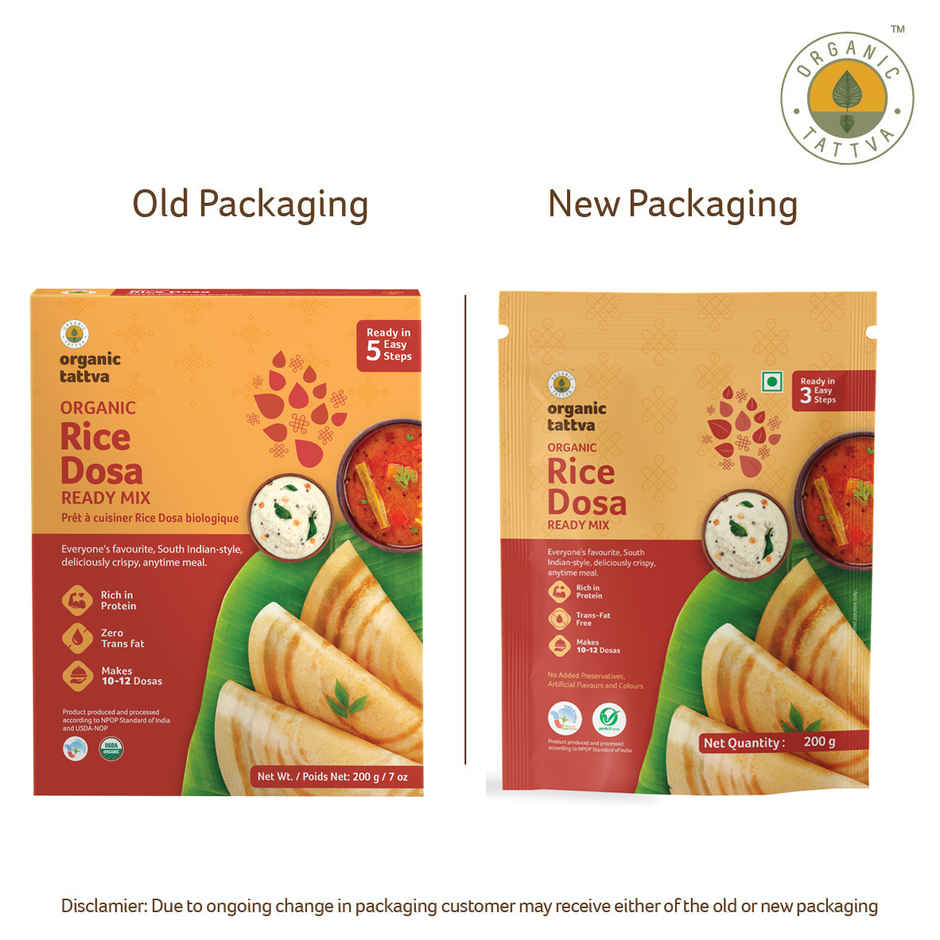 Organic Tattva Rice Dosa Ready Mix