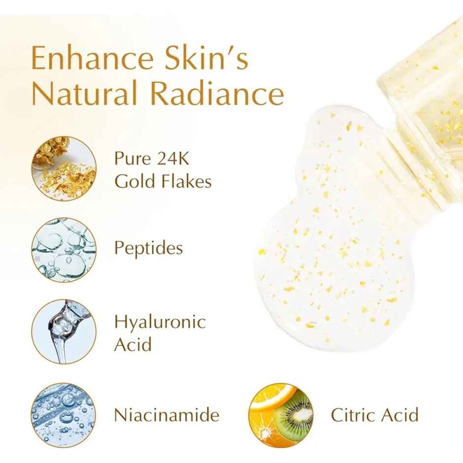 Bio-Essence Bio-Gold 24K Gold Gold Water, Pore tightening essence, toner, Niacinamide & Peptides
