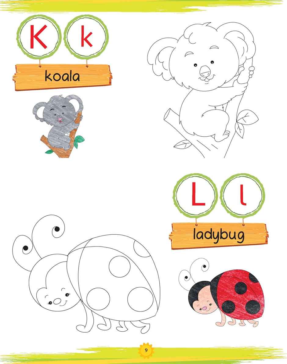 Oswaal Books Lil Legends Book Of Copy Colouring For Kids | Learn About English Alphabet | Age 3 +