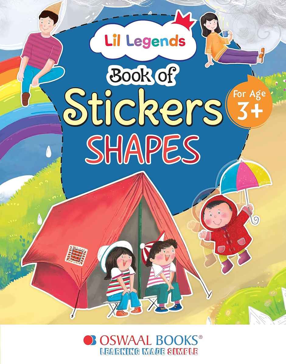 Oswaal Books Lil Legends Book Of Stickers For Kids | Age 3+ | To Learn About Shapes