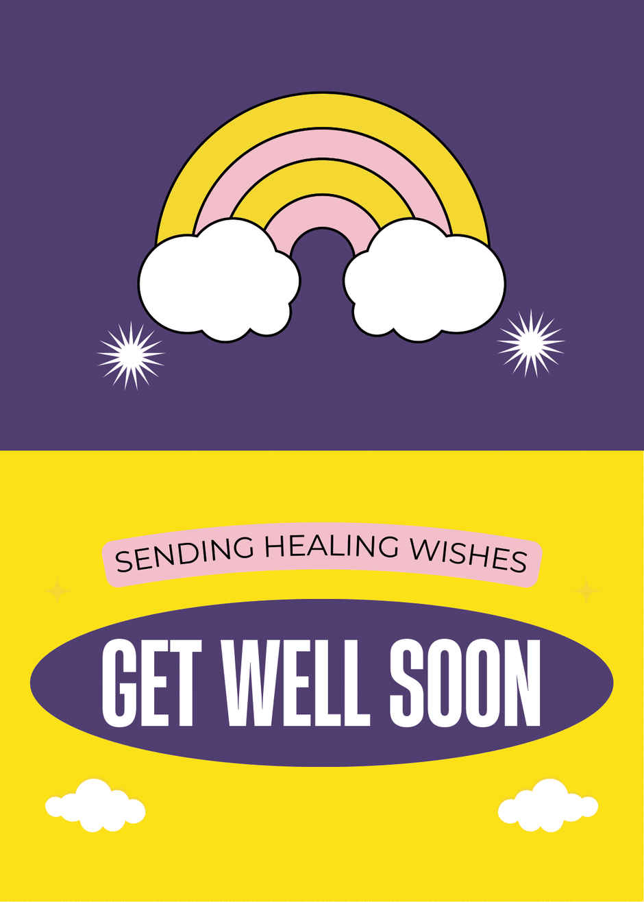 House Of Festivals Get Well Soon Greeting Card - Design 13