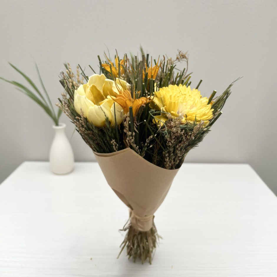 Morning Glow Natural Dried Flower Bouquet | Eternal Blooms