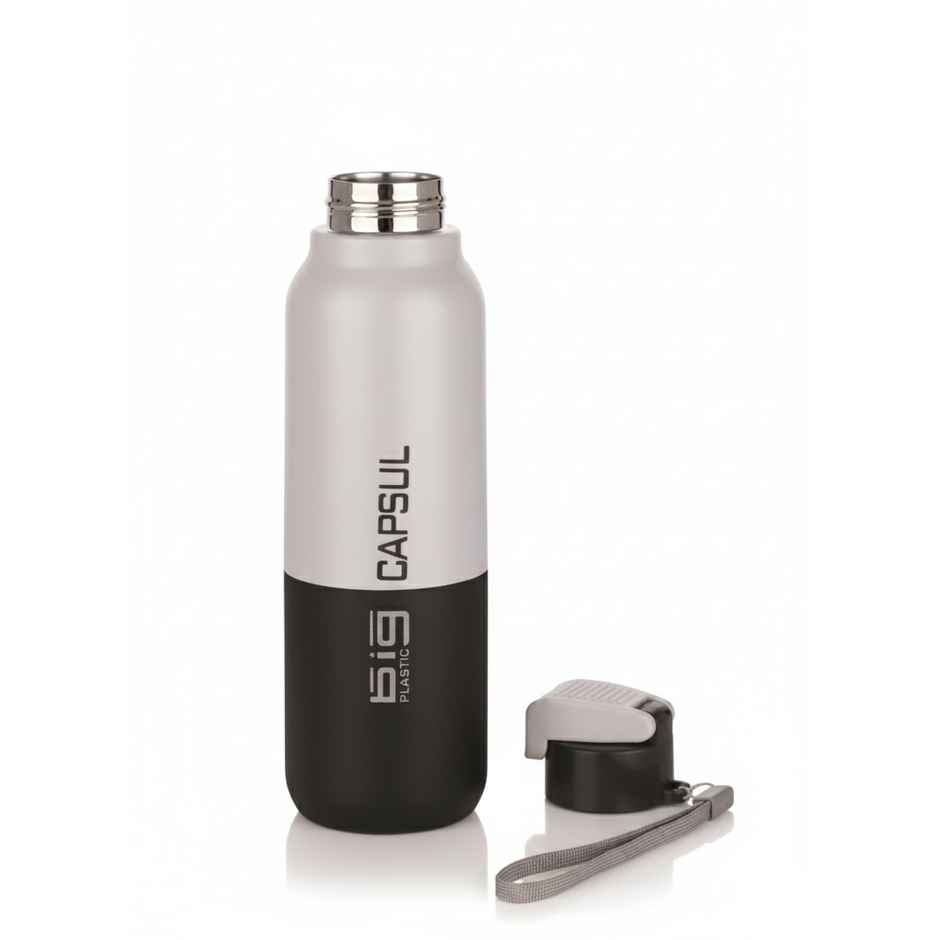 Big Plastics Capsul Insulated Water Bottle | Black | 900 ml
