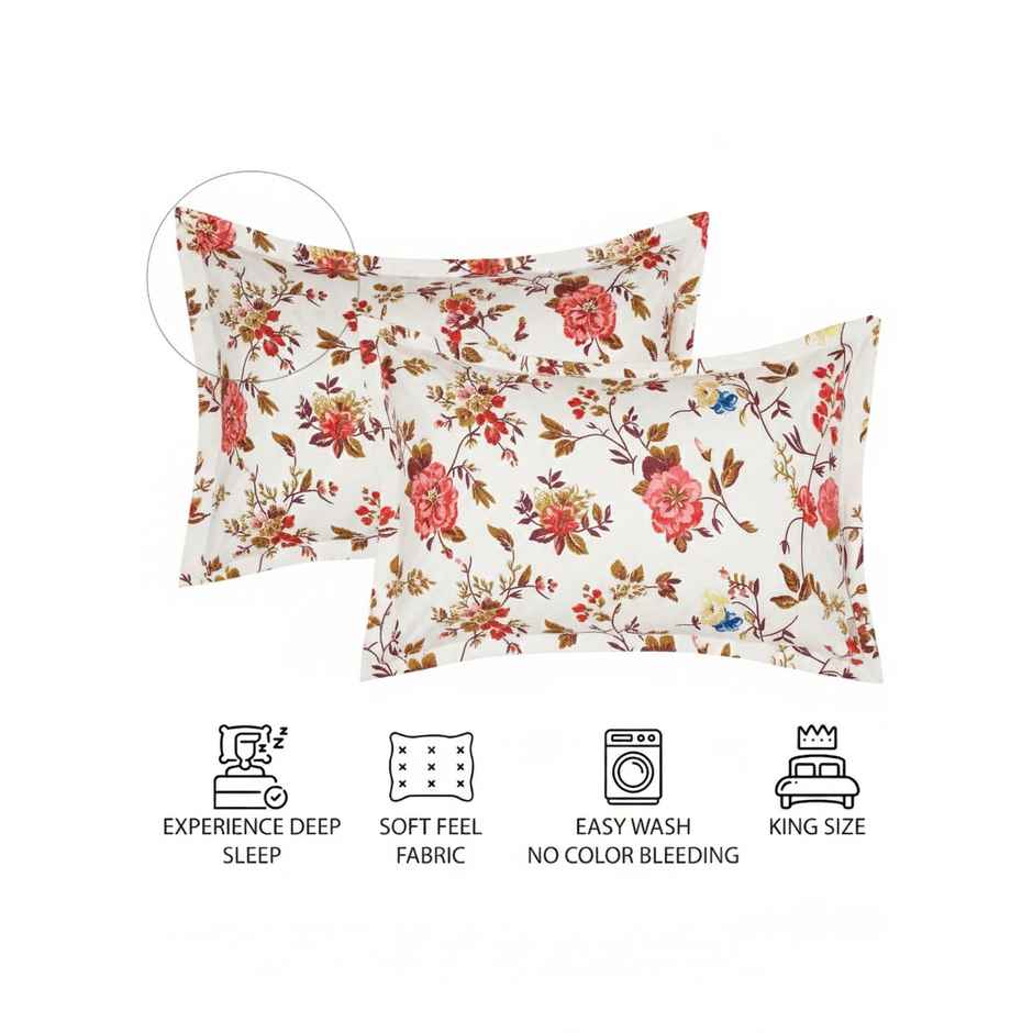 Status Crown Superfine Microfiber Queen Bedsheet | Cherry Blossom | 220 x 250 cm