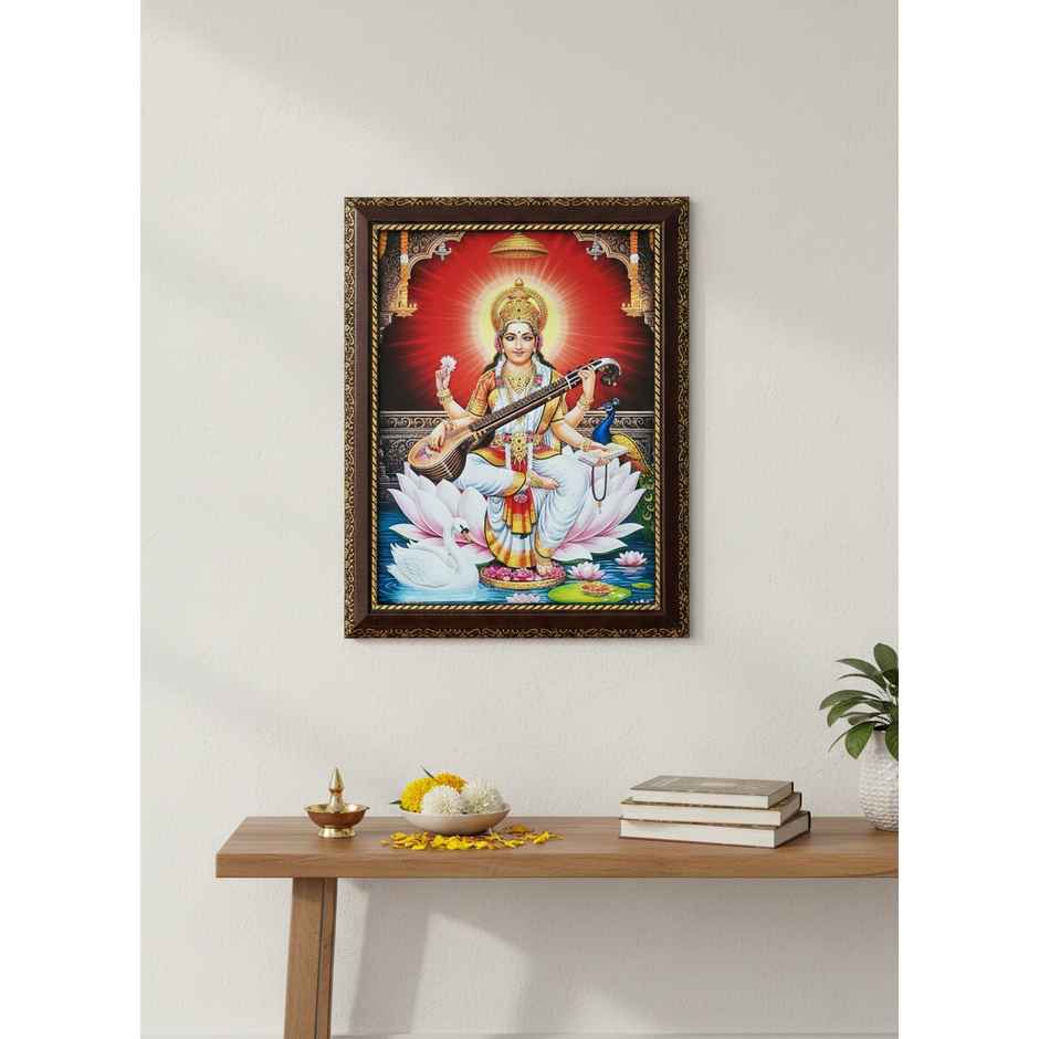 Goddess Saraswati Photo Frame | Mangal Bhawan