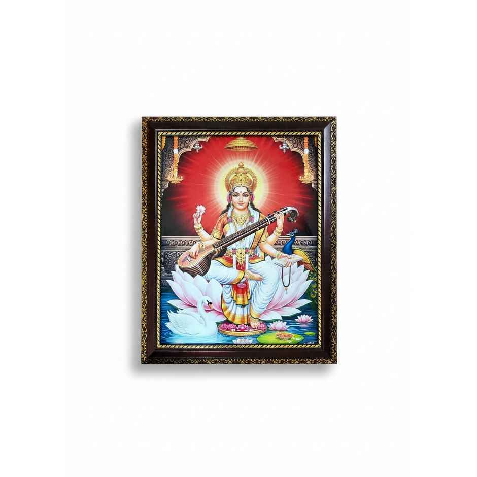 Goddess Saraswati Photo Frame | Mangal Bhawan