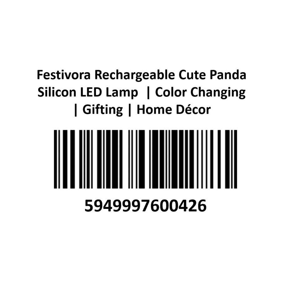 Festivora Rechargeable Cute Panda Silicon Led Lamp | Color Changing | Assorted Designs