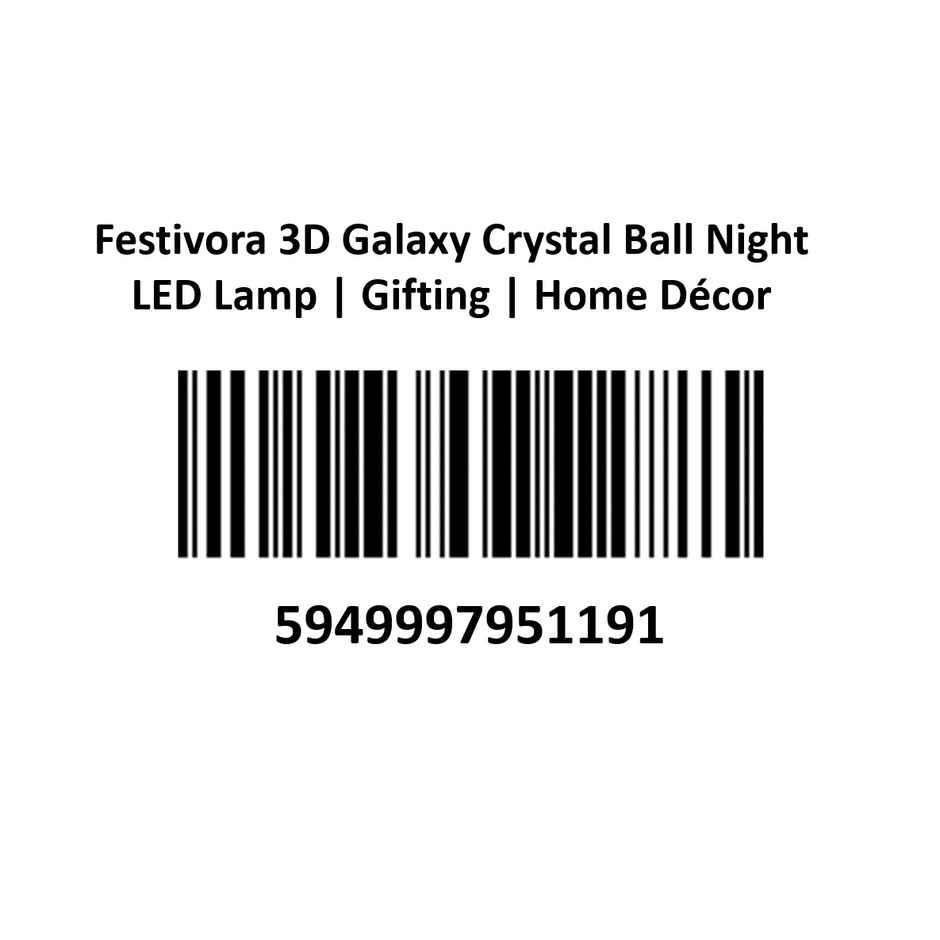 Festivora 3D Galaxy Crystal Ball Night Led Lamp | Gifting | Home Decor