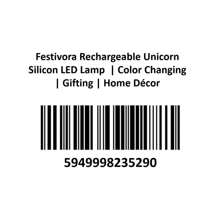 Festivora Rechargeable Unicorn Silicon Led Lamp | Color Changing | Gifting | Home Decor