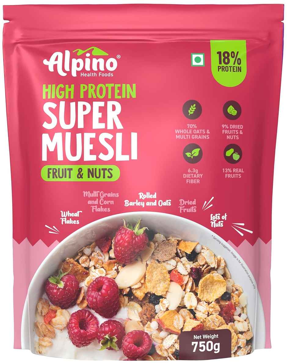 Alpino Super Muesli Fruit & Nuts Whole Oats & Whole Grain