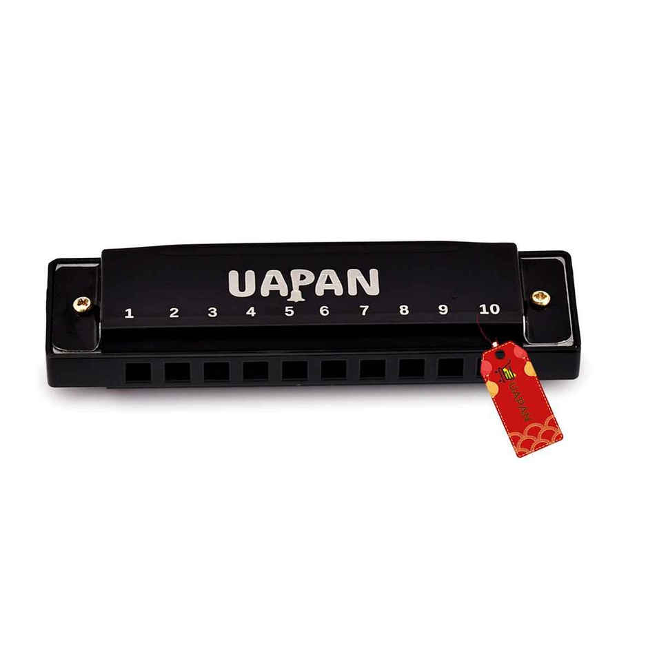 Uapan Mouth Organ Harmonica 10 Hole 20 Tones With Case