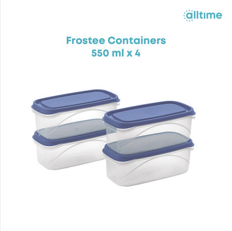 All Time Frostee Storage Contaner 550 Ml (2200 Ml) (4 Pc Set) (Colour May Vary)