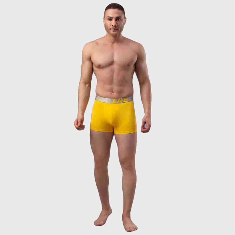 Underjeans by Spykar Mens Premium Yellow Trunk | S