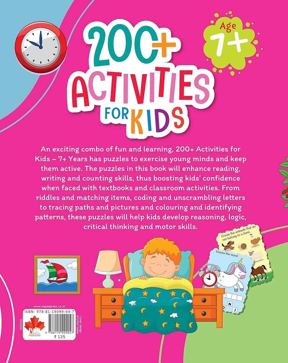Brain Activity Book for Kids - 200+ Brain Boosting Activities for Age 7+