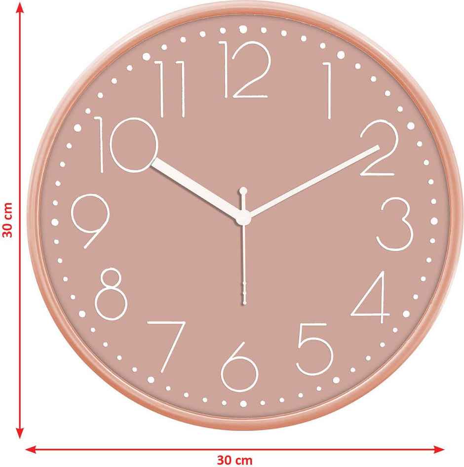 Bosco Modern Silent Rose Gold Dial and Frame 30 CM Wall Clock BWC 1806