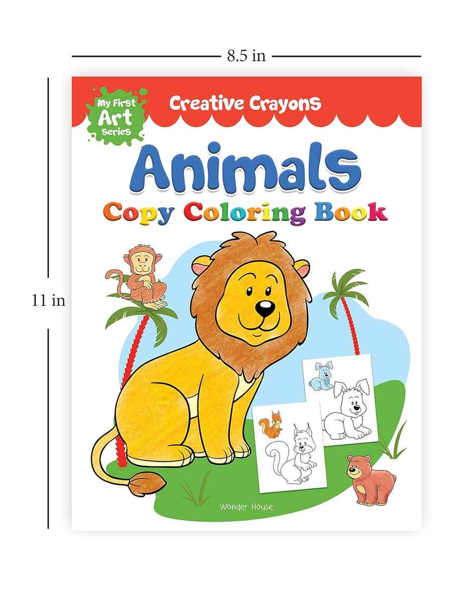Colouring Books Super Boxset Pack of 6 Crayon Copy Colour Books for Kids