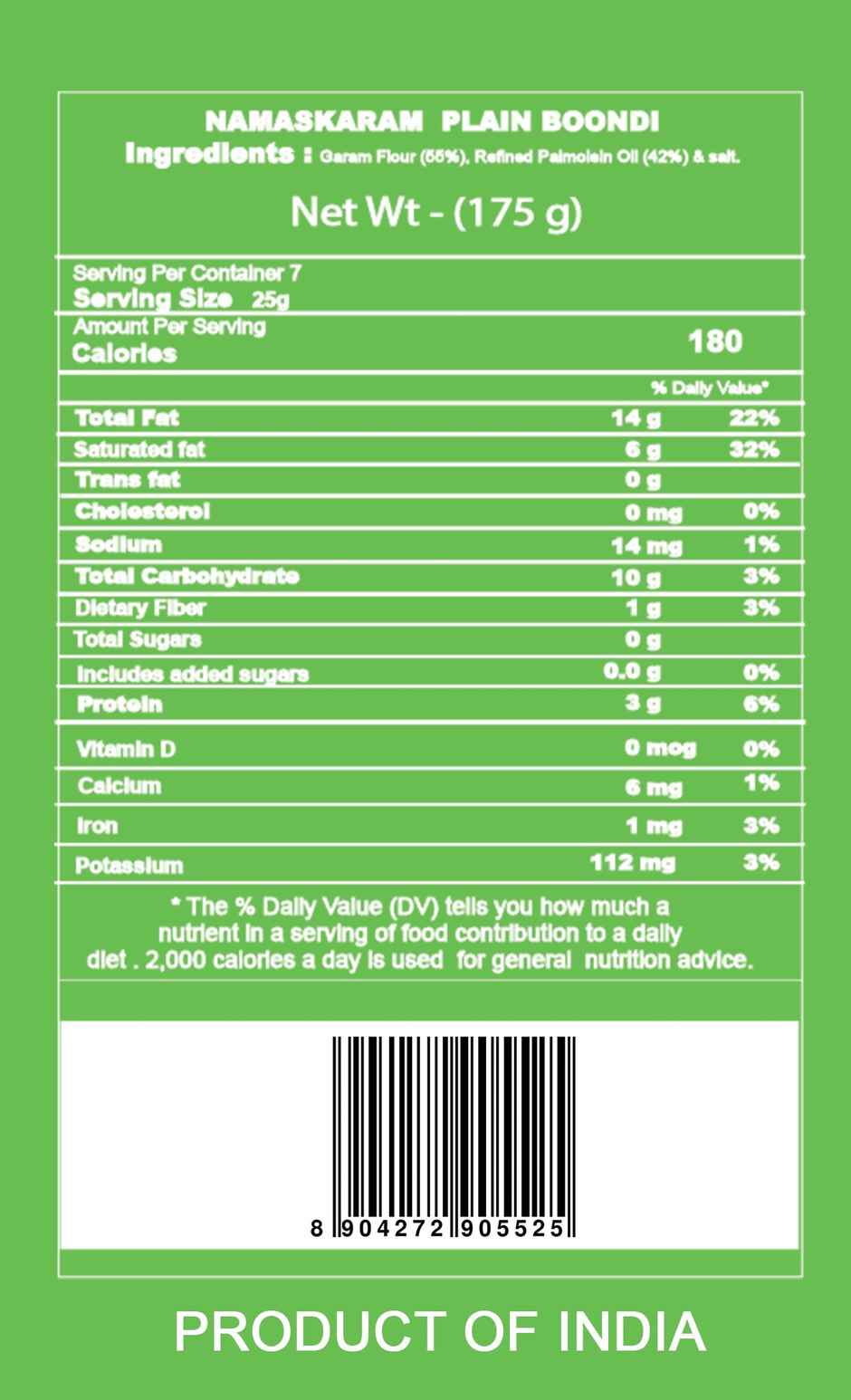 Namaskaram Plain Boondi