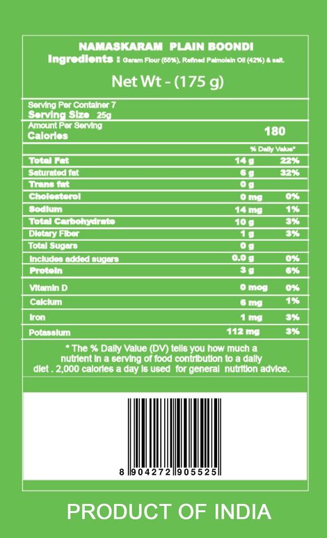 Namaskaram Plain Boondi